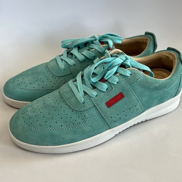 Savalé Men’s Harmann Light Blue Suede Sneaker Size 8.5 - Picture 3 of 10